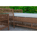 Poly résine Rattan Sun Lounger pour Outdoor Garden Beach and Resort